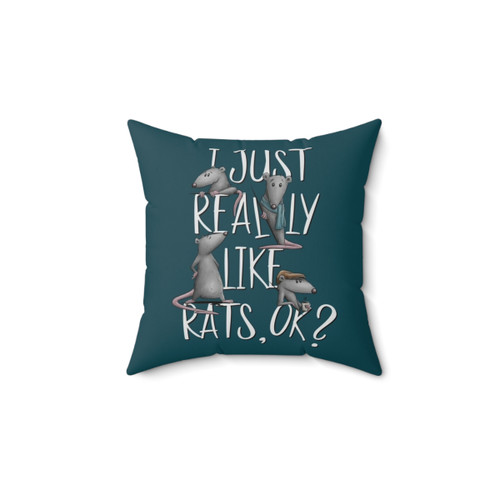 Rat Lover's Fun Decorative Pillow