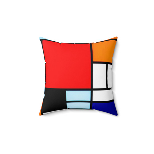 Piet Mondrian inspired decorative pillow