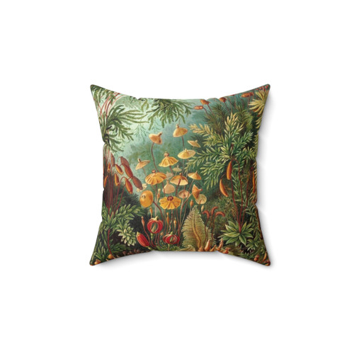 Vintage nature painting illustration decorative pillow