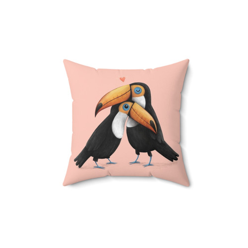 Toucan Love Decorative Pillow