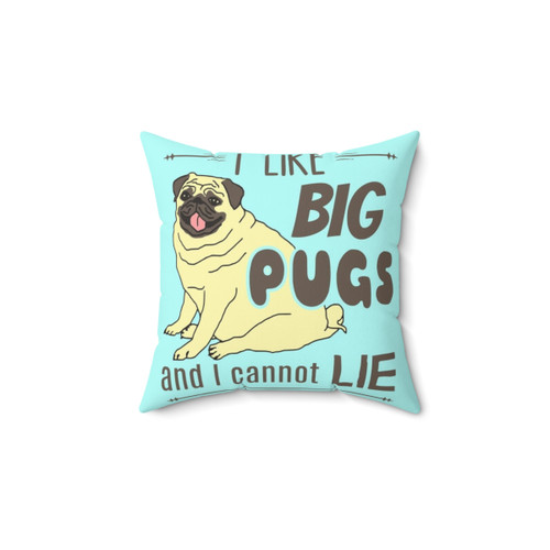 Pug Lover Pillow with Cute Pug Design