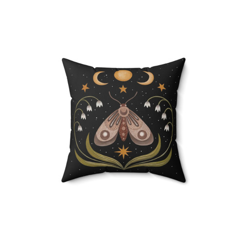 Ethereal Nocturnal Moth Pillow