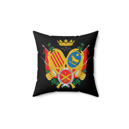 Teruel Flag Coat of Arms Decorative Pillow