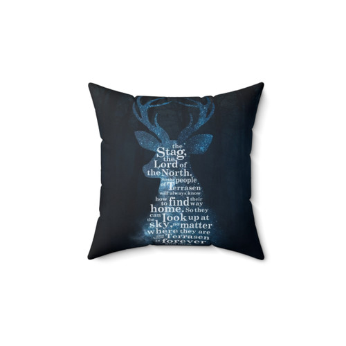 Throne of Glass Stag Lord of the North Decorative Pillow