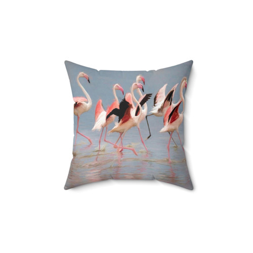 Flamingo Parade Decorative Throw Pillow