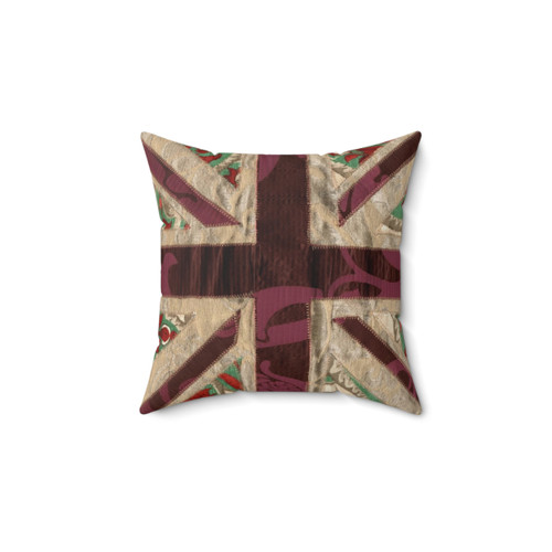 Stitched Union Jack British Flag Decorative Throw Pillow
