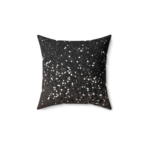 Blush Gray Black Glam Pillow