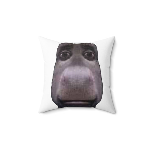 Donkey Staring Meme Pillow