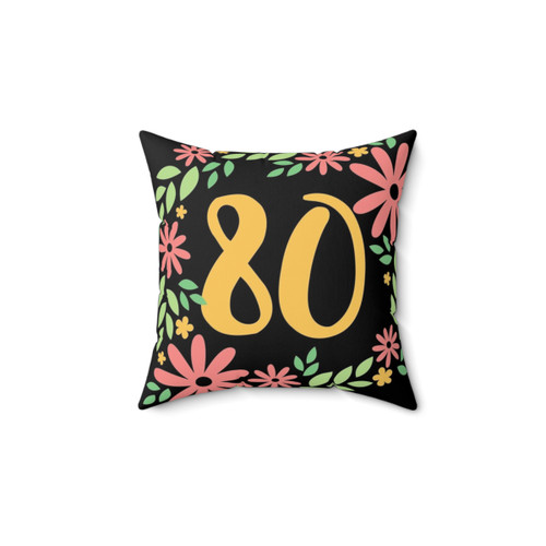 80th Birthday Pillow