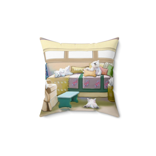 Westie Retreat Pillow - Cozy Dog-Themed Decor