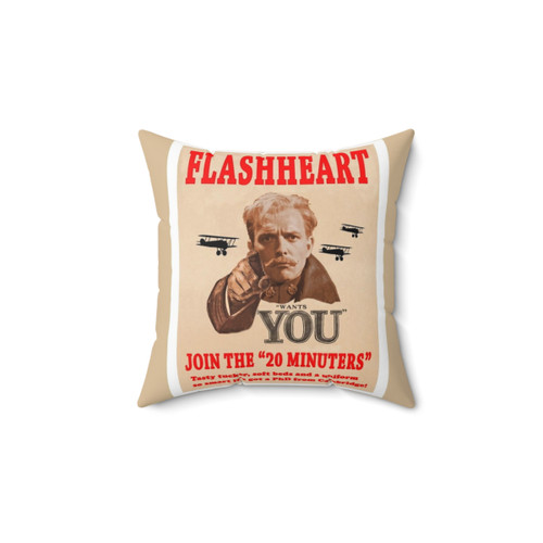 Blackadder Flashheart Themed Pillow