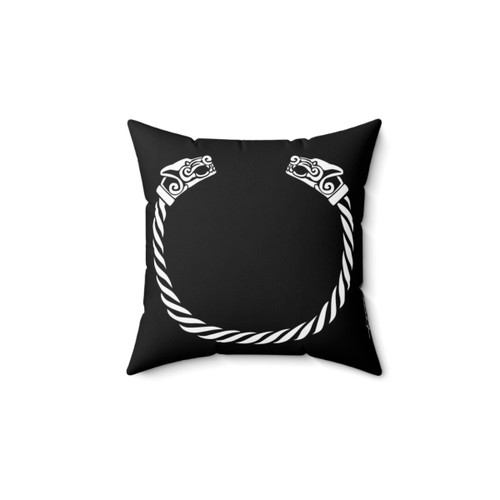 Viking Wolf Armring Decorative Throw Pillow