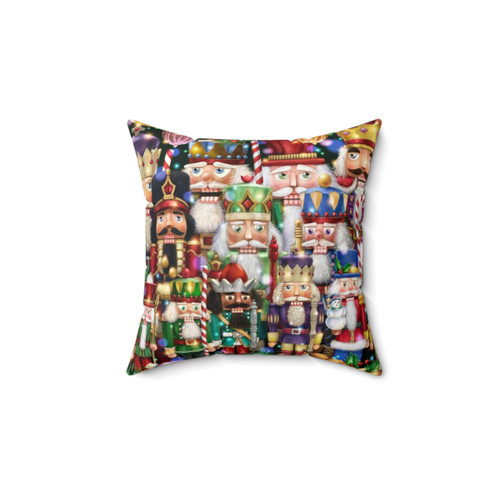Festival of Nutcrackers Holiday Pillow