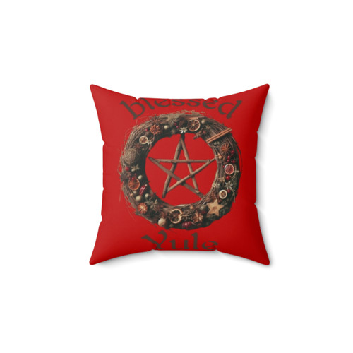 Blessed Yule Holiday Pillow