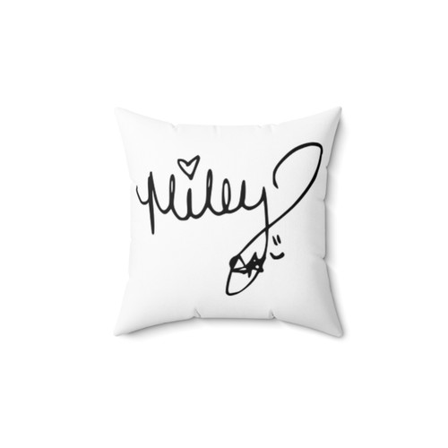 Miley Cyrus Autograph Pillow