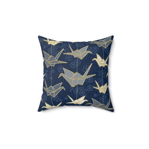 Sadako's Good Luck Cranes Decorative Pillow
