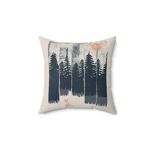 Cozy Fox in the Wild Accent Pillow