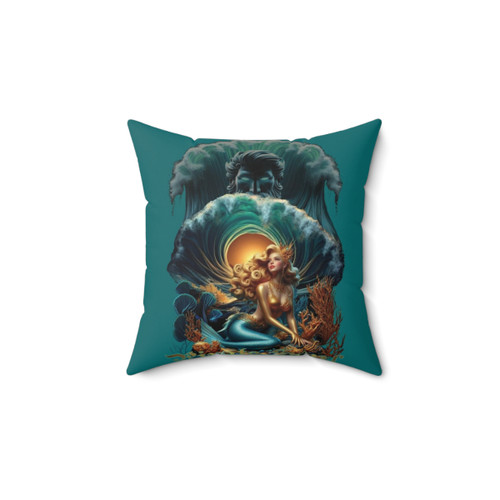 Mermaid Pillow - Decorative Sea Creature Cushion