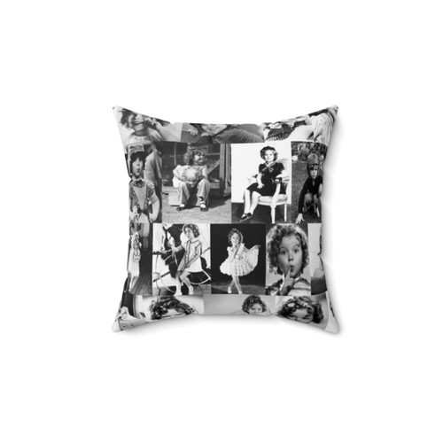 Shirley Temple Collage Pillow - Vintage Hollywood Decor