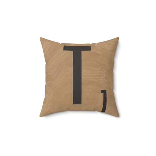 Scrabble Tile Throw Pillow - Decorative Accent for Game Lovers