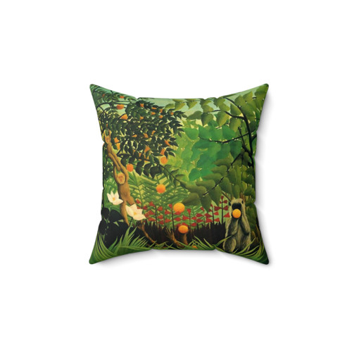 Henri Rousseau Exotic Landscape Pillow