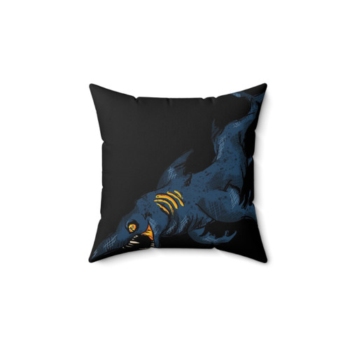 Spooky Goblin Shark Decorative Pillow for Halloween