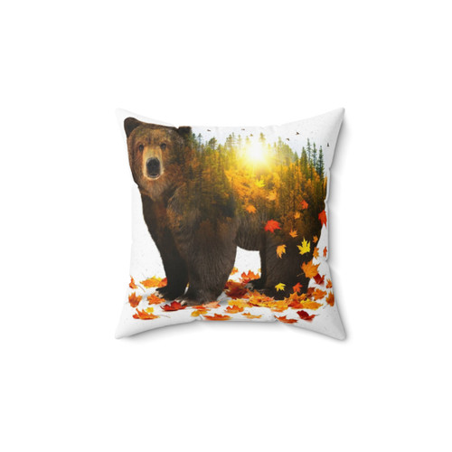 Equinox Bear Pillow - Nature-Inspired Home Decor