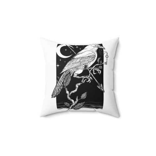 Night Crow Decorative Pillow