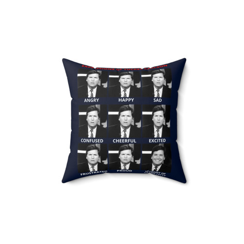 Tucker Carlson Expressions Pillow