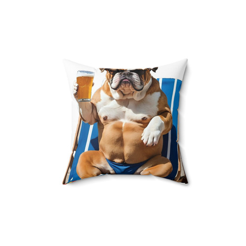 English Bulldog Humor Pillow