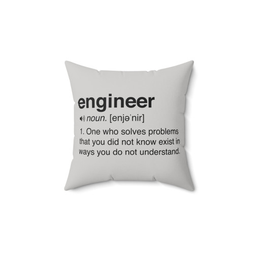 Funny Engineer Definition Pillow