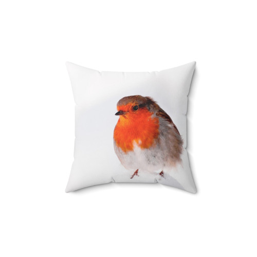Robin Redbreast Bird Pillow for Cold Weather