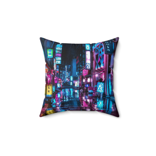 Tokyo Night Shimbashi Pillow - Urban Moody Decor