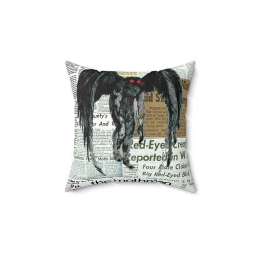 Mothman Cryptid Themed Pillow