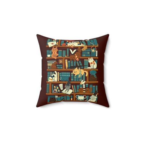 Magical School Library Pillow for Book Lovers