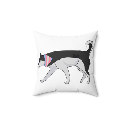 Transgender Husky Themed Decorative Pillow