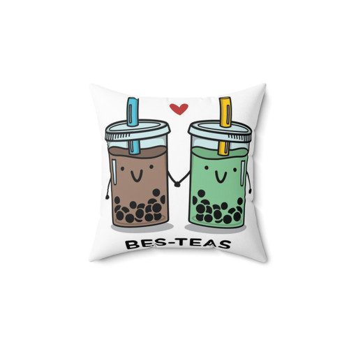 BES-TEAS Bubble Tea Pun Pillow