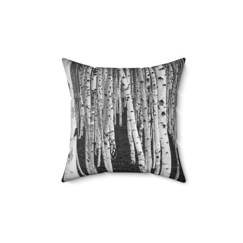 Silver Birch Trees Decorative Pillow