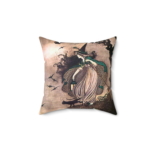 The Little Witch - Ida Rentoul Outhwaite Decorative Pillow
