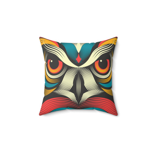 Colorful Owl Soul Pillow for Modern Home Decor