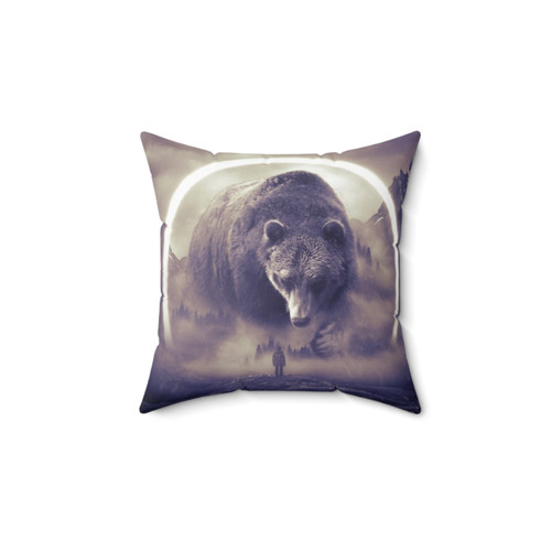 Aegis II Bear Pillow - Surreal Wilderness Decor