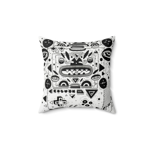 Retro Gamer Pillow with Cosmic Nuggets Character Design