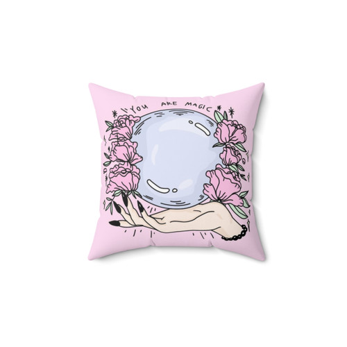 Magic Pink Floral Decorative Pillow