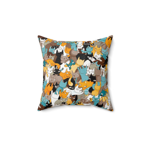 Cats on Catnip Decorative Throw Pillow