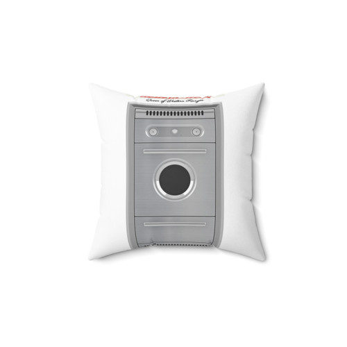 1950s Vintage Wall Oven Pillow in Stainless Steel