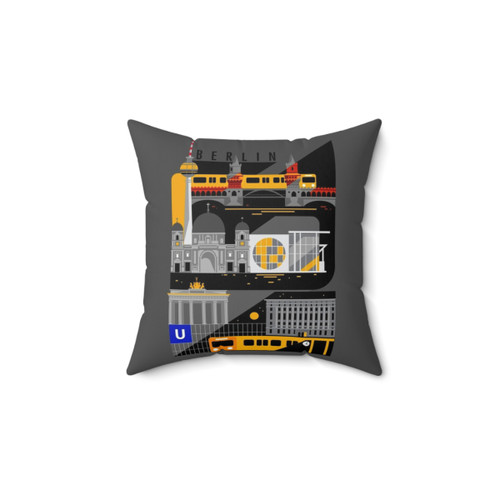 Berlin Night Sky Decorative Pillow