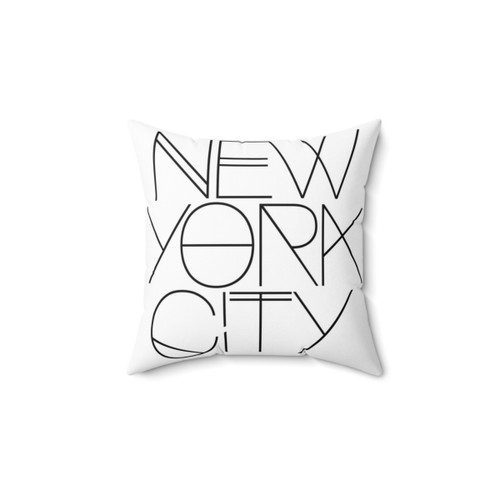 New York City Pillow with Modern Graphic Design
