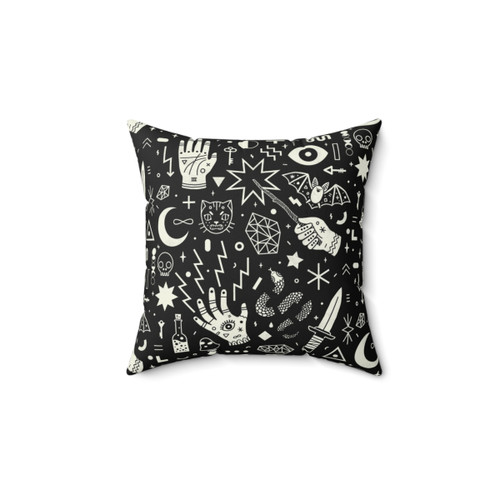 Witchcraft black magic pillow