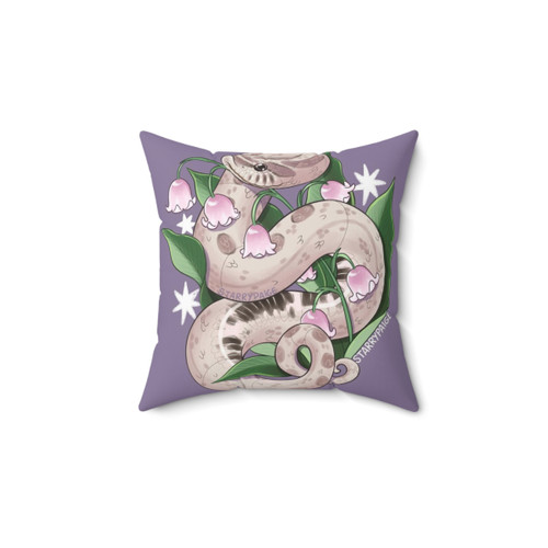 Lavender Hognose Snake Pillow with Lily of the Valley