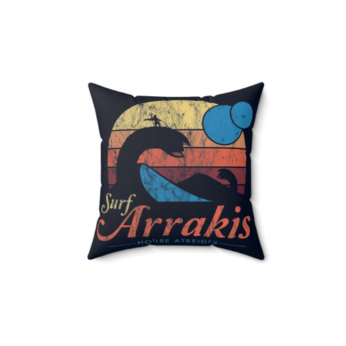 Vintage Distressed Sci-Fi Dune Pillow